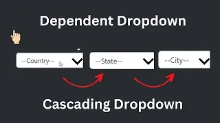 Cascading Dropdown in React | Select State, Country and City using React | Dependent Dropdown List