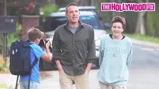 Ben Affleck's Son Becomes Paparazzi & Turns The Tables After Divorcing Jenner Lopez With Fin In L.A.