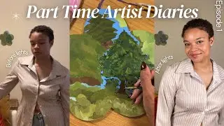 ⭐️ Painting with Acrylic on Wood and Buying a New Lighting set up: Diary’s of a Part Time Artist ⭐️