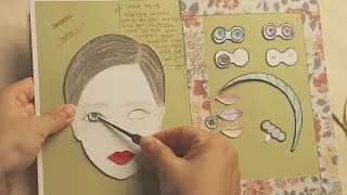 📔 수제북 ASMR 👁 👁  동생이 사라졌다 - 동생의 일기장📖  #팝업북#quietbook#다꾸