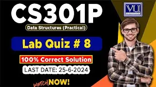 cs301p Lab 8 Quiz Solution 2024