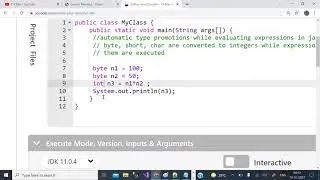 Java Programming Tutorials 5   type promotion