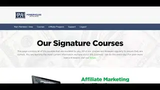 Powerhouse Affiliate Review-Powerhouse Affiliate Demo inside the Member's Area