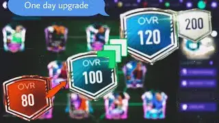 HOW I UPGRADED FROM 80 OVR TO 120 OVR IN ONE DAY !greatest biggest  team upgrade ever fifa mobile 21