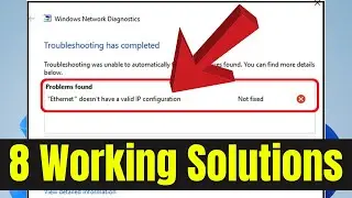 ✅ How to Fix Ethernet doesnt have a valid IP configuration issue in Windows 11 - Quick & Easy Ways