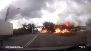 Взрыв газопровода в Башкирии. Real Video