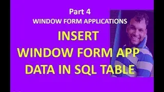 # 4 Simple example to insert data to Database in Windows Forms