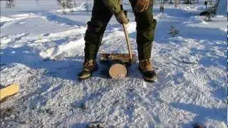 Axe Techniques: Firewood Splitting On Snow