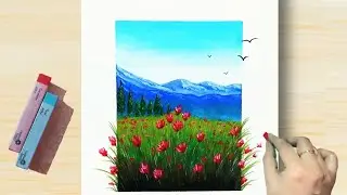 Soft Pastel Drawing - Try this unique blending Technique, even Beginners do it Easily  Step by Step