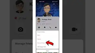 Remove friend from Snapchat / how to remove friend from Snapchat #snapchat #shorts #viral #ytshorts