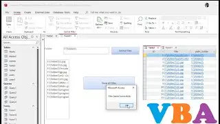 VBA code How to create program to save files and folders in table- Forms Microsoft Access