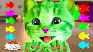 CAT CARTOON VIDEO LITTLE KITTEN ADVENTURE - FUNNY KITTY ON A SPECIAL LONG JOURNEY AND MINI GAMES