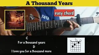 Chord - A Thousand Years - Christina Perri ( Tutorial guitar easy for beginners )