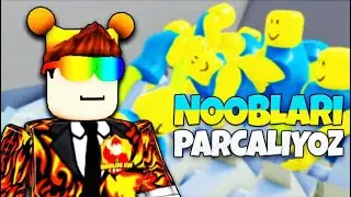 ⛔TESTERE VS 1,000,000 ROBLOX NOOBLARI!⛔ | Noob Crushers | Roblox Türkçe