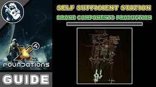 X4 Foundations Station Building Guide: Drone Components Production (Building x4 Guide)