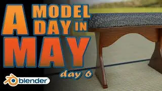 A Model A Day in May: Day 6 - Japanese Arm Rest in Blender