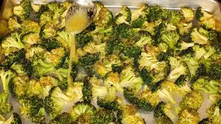 Roasted Broccoli with Garlic Butter in 20 Minutes