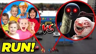 Drone Catches VLAD AND NIKI, BLIPPI, DIANA AND ROMA VS THOMAS THE TRAIN.EXE & CHOO CHOO CHARLES!!