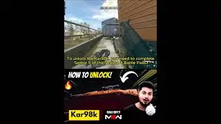 How to Unlock the Kar98k #mw3 #warzone #modernwarfare3 #borntoplaygames