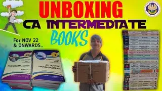 UNBOXING CA INTERMEDIATE BOOKS | FULL DETAILED VIDEO | CA INTERMEDIATE STUDENT | UDIT NARAYAN MISHRA