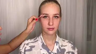 Окрашивание бровей Хной в цвет графит для блондинок. Елена Поль