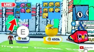 🔴LIVE! Trying To HATCH The New SECRET & HUGE Pet in Pet Simulator X 
