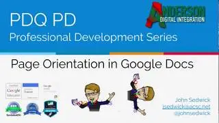 Page Orientation in Google Docs