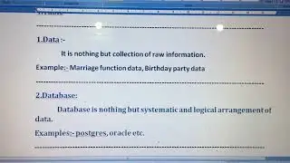 Basic sql key points.