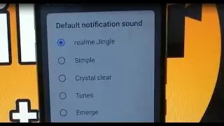 how to change default notification sound on realme narzo 50i mobile