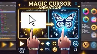 CSS animation | Butterfly Cursor Animation with HTML, CSS & JavaScript! 🦋✨