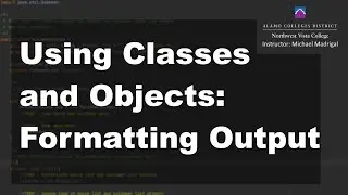 Java 1 Online, [3.06] Using Classes and Objects: Formatting Output