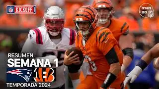 New England Patriots vs. Cincinnati Bengals | Semana 1 - NFL 2024 | Highlights Resumen en español