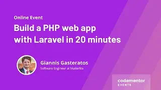 Build a PHP web app with Laravel in 20 minutes | Giannis Gasteratos