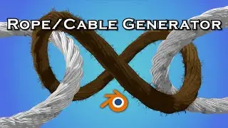 Rope / Cable Generator Using Geometry Nodes - Blender Tutorial