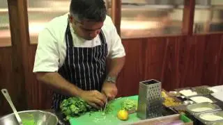 Vivek Singh cooks Indian Fish and Chips   YouTube