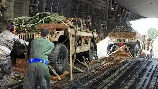 A Day in Life With US Air Force Loadmasters Throwing Humvees at High Altitude