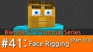 Blender 2.7 Tutorial #41 : Face Rigging (Part 1/3 : Modeling & Bones) #b3d