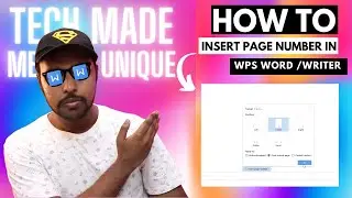 How to insert page number in wps office writer | insert page numbers in wps office writer