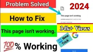 How to fix this page isn't working ERR_EMPTY_RESPONSE in Google chrome