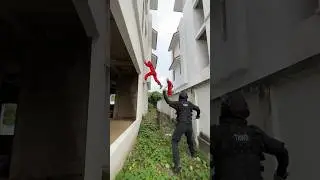 PARKOUR MONEY HEIST VS POLICE 220 #parkour #moneyheist #shorts #police #bellaciaoremix #action #jump