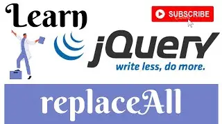 jQuery Lecture - 27 ReplaceAll Method Tutorial in Hindi / Urdu