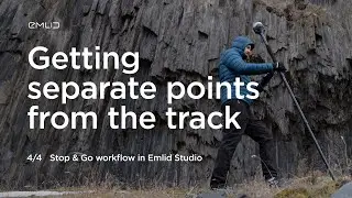 Post-processing with Emlid Studio. Getting separate points from the track.