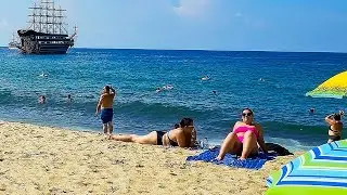 🇹🇷 Alanya’s Cleopatra Beach: Sun, Sand & Turkish Coastline #turkishriviera