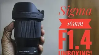 Sigma 16mm f1.4 DC DN for Canon M Mount Unboxing #canonm50 #sigmalens #unboxing