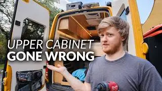 The Upper Cabinet in This Van Build Fell Off the Wall - What Went Wrong?