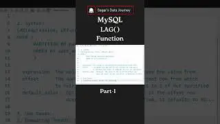 lag( )  Function | Syntax | Use cases  #mysql #sql