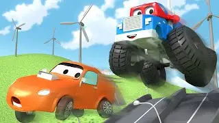 Монстр-трак (новый эпизод) - Трансформер Карл в Автомобильный Город 🚚 ⍟ детский мультфильм