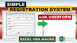 Simple Registration System in Excel with Userform