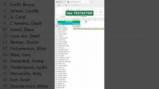 TEXTAFTER in Excel‼️