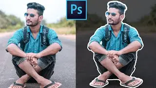 How To Outline image On Photoshop | 1-Minute Tutorial